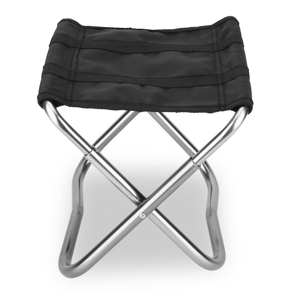 Folding Lightweight Aluminium Alloy Fishing Stool Collapsible Camping Seats Hiking Stool load bearing up to 90kg