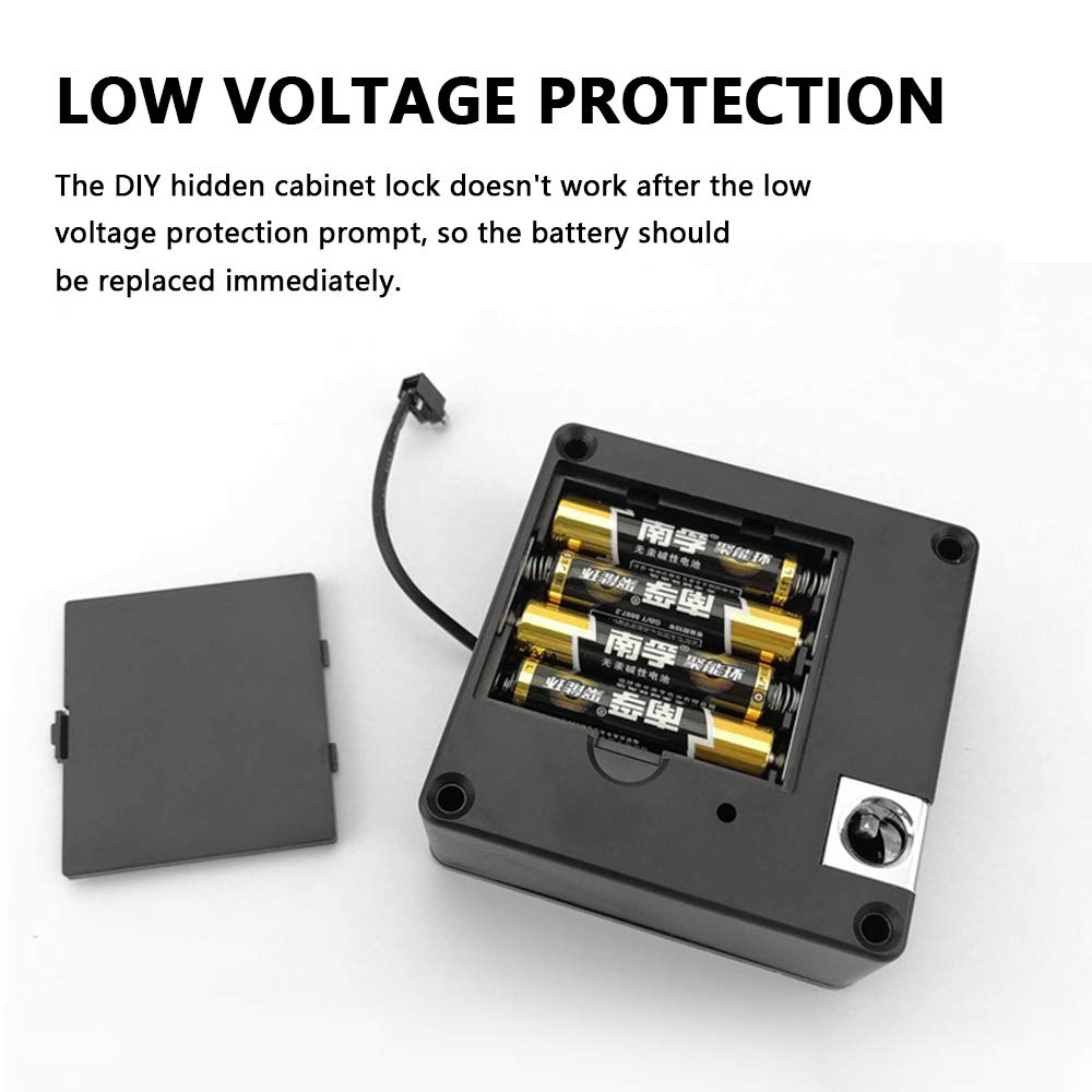 SMart Electronic Lock No Hole Installation Invisible Hidden RFID Furniture Keyless Door Lock For Drawer/Cabinet Sensor Locker