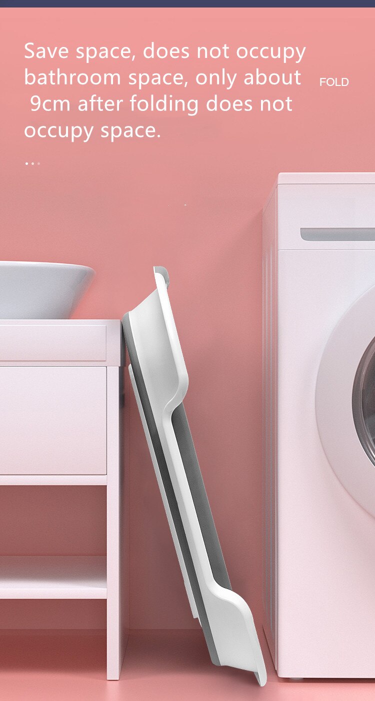 Bañera portátil para ducha de bebé, bañera plegable para ducha de bebé con drenaje, bañeras para mascotas, accesorios de baño de seguridad, cesta de almacenamiento