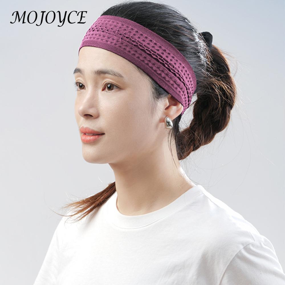 Sportieve hoofdband, zweetband voor workouts, elastische vochtafvoerende hoofdband, ademende zweetabsorberende hoofdband voor buitensporten