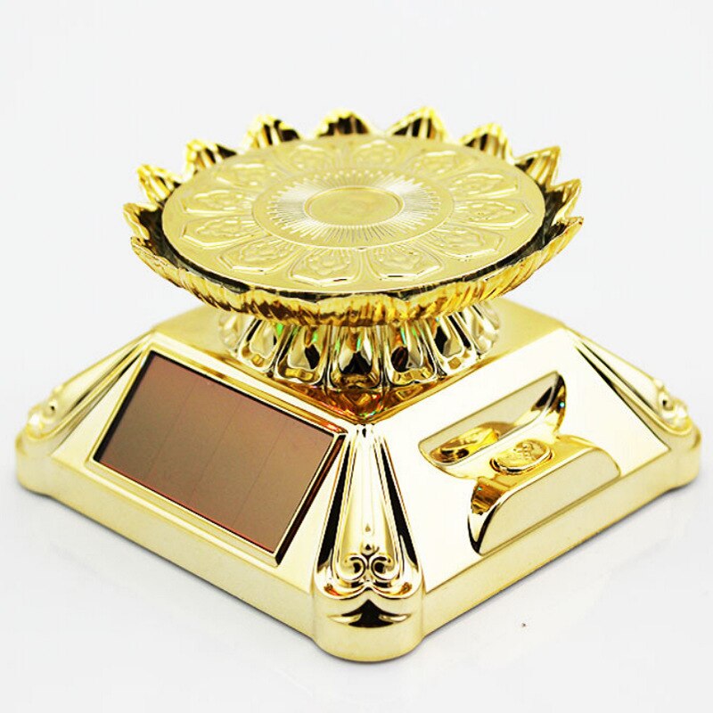 Direct Sales Solar Lotus Rotating Display Stand Led Jewelry Tray Jewelry Tray Acrylic Display Stand
