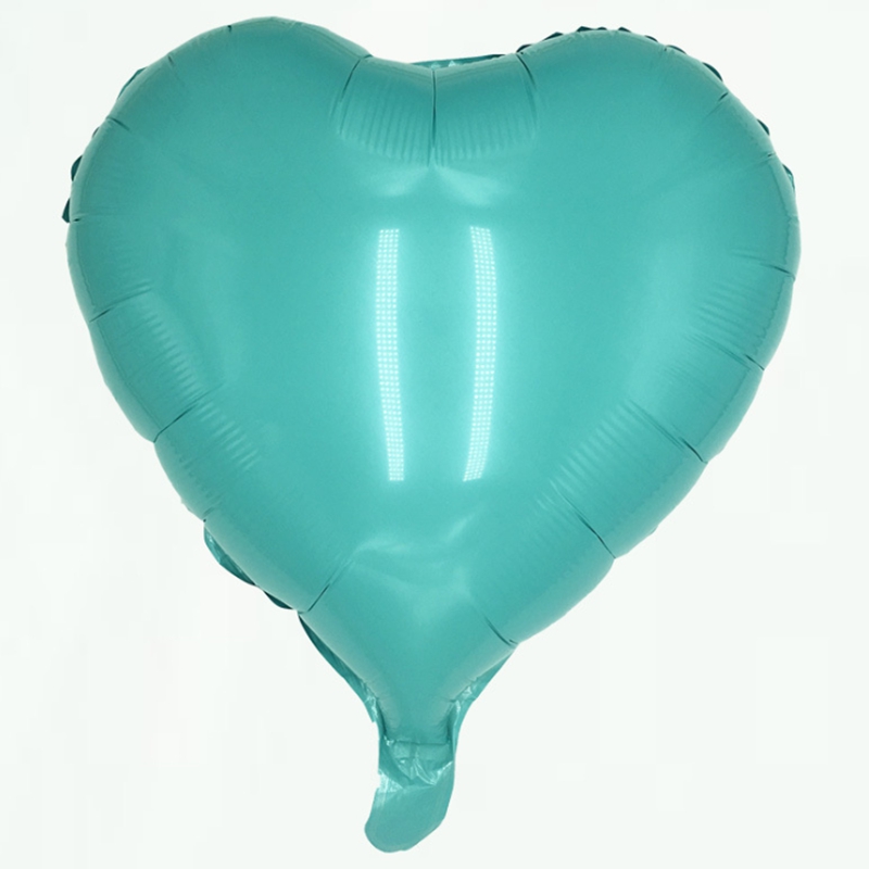 50 pcs 18 inch helium Aluminium folie ballonnen 18 "hartvorm ballon Voor bruiloft decor Valentijnsdag levert 15 kleuren