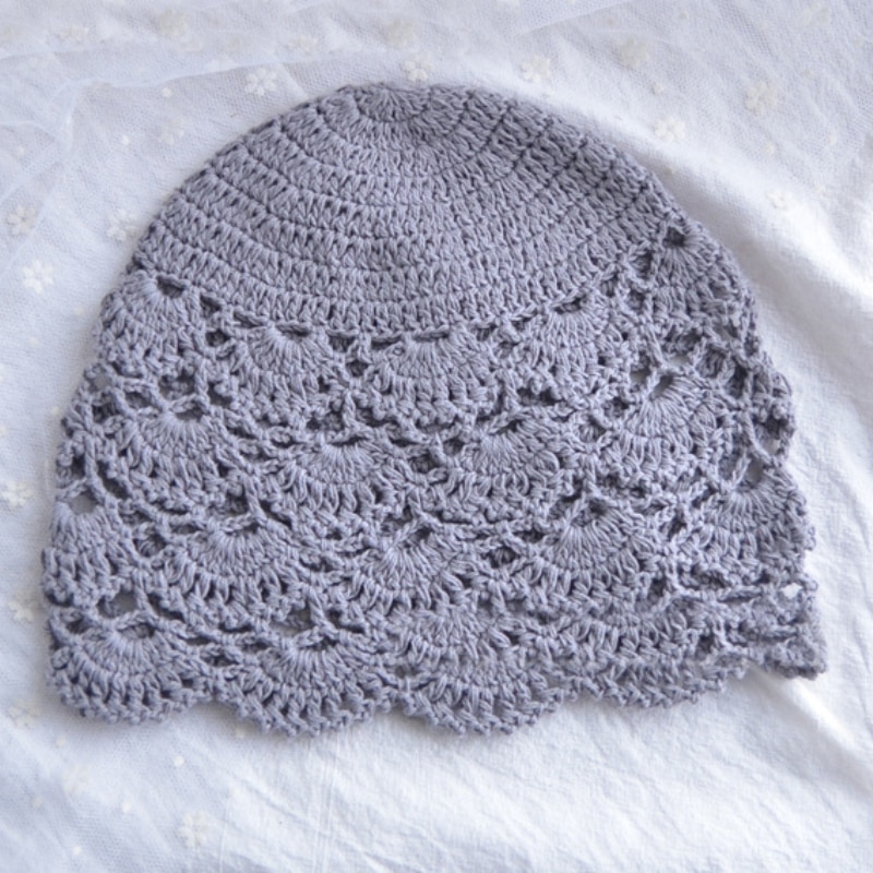 Ht3165 kvinder hat åndbar hule forår sommer beanie hat vintage hæklet blomst kvinder benaies damer strikket skullies beanies