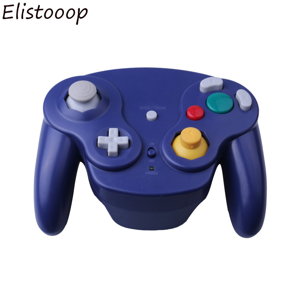 Elistooop 2.4GHz Controller Wireless Gamepad joystick for Nintendo for GameCube for NGC for Wii: Purple