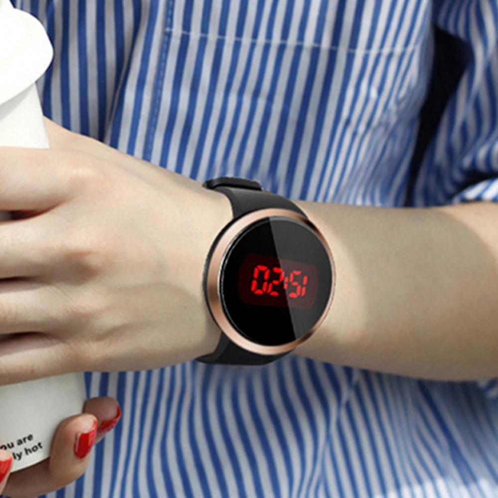 Montre-bracelet électronique LED unisexe, écran tactile, numérique, Sport, Couple, horloge