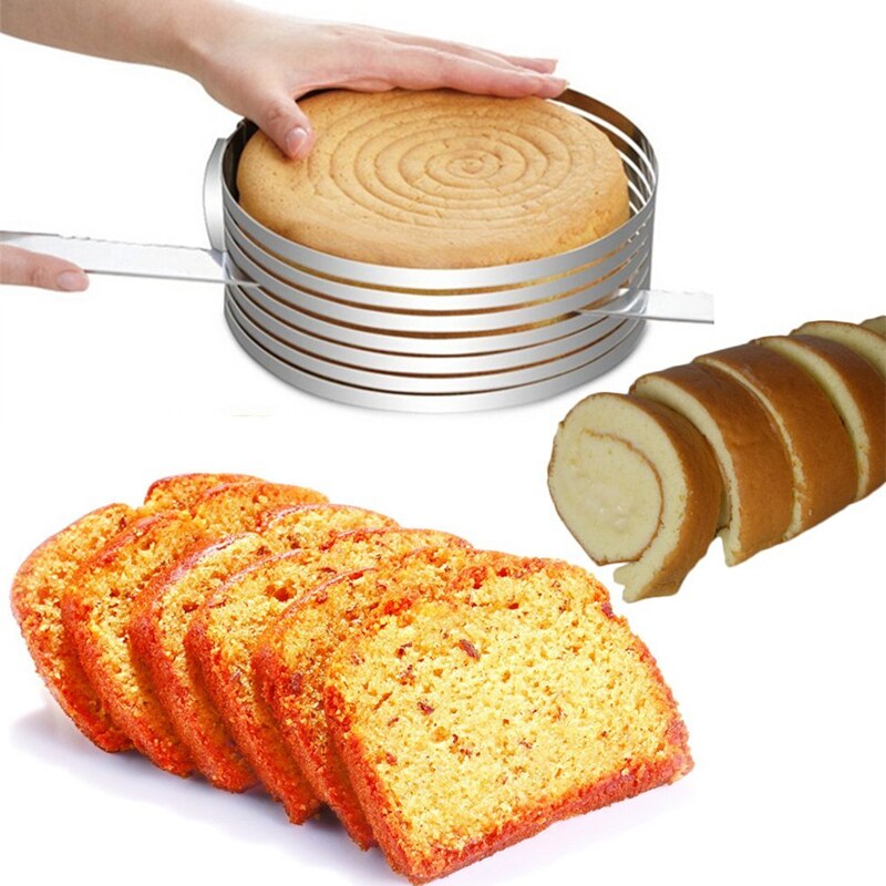 Adjustable Cake Cutter Slicer Stainless Steel Bread Cake Slicer Cutter Mold Cake Molds DIY Cake Decora Tools Baking Accessories
