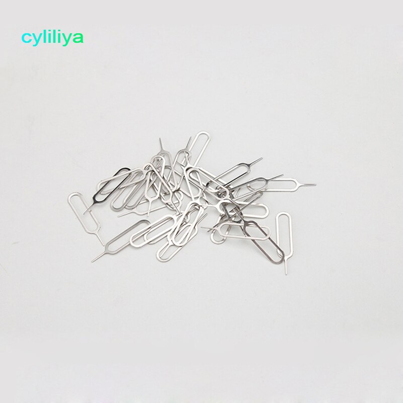 Cyliliya Metalen Sim Eject Pinnen Sim-kaart Eject Tool Naald Pin Voor Voor Iphone 7 6 5 5S Voor mobiele Telefoons 1000 Stks/partij Gratis Post