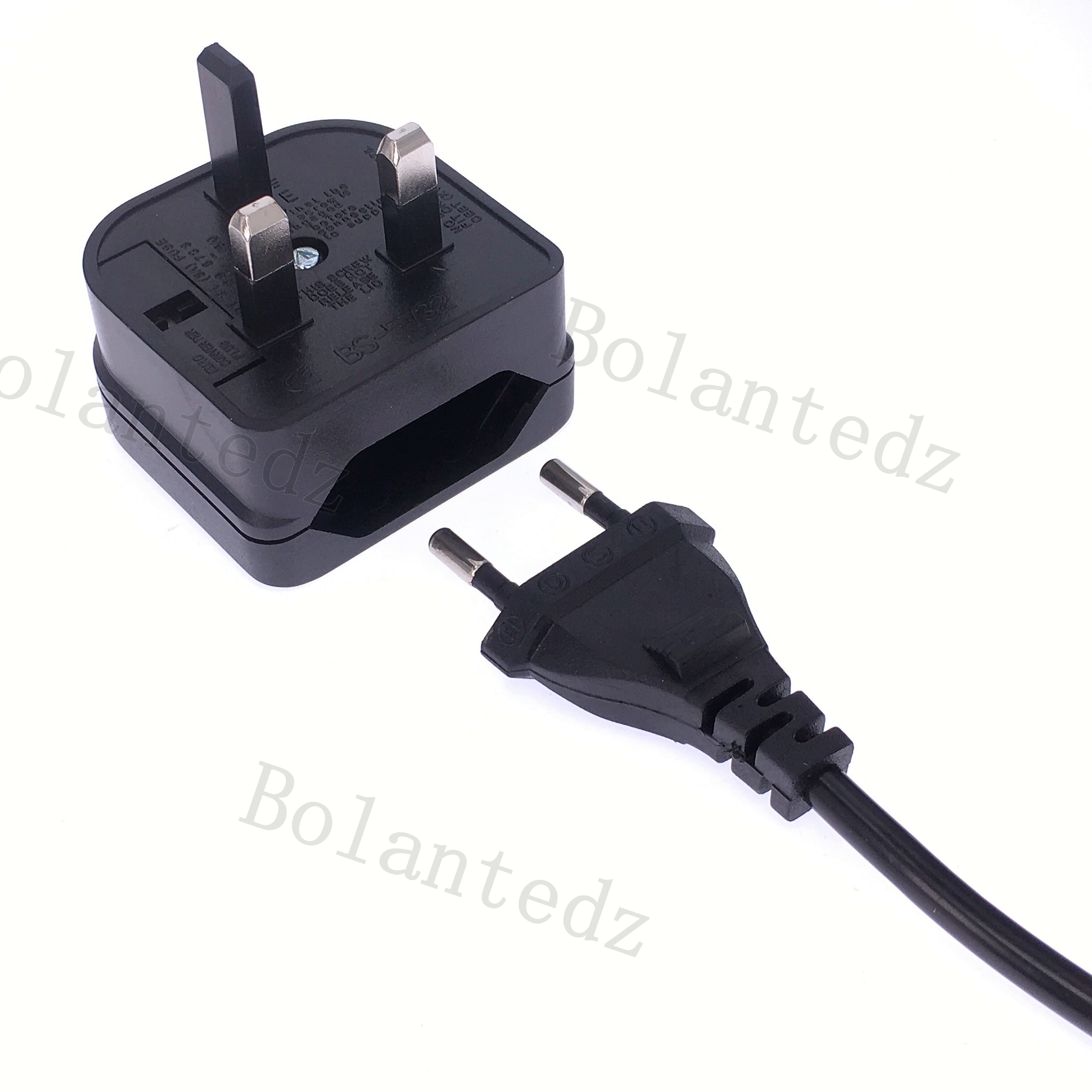 EU 2 Pin to UK 3Pin Converter Wall Connector China To EU Euro Europe Travel Power Adapter Electrical Socket Combination