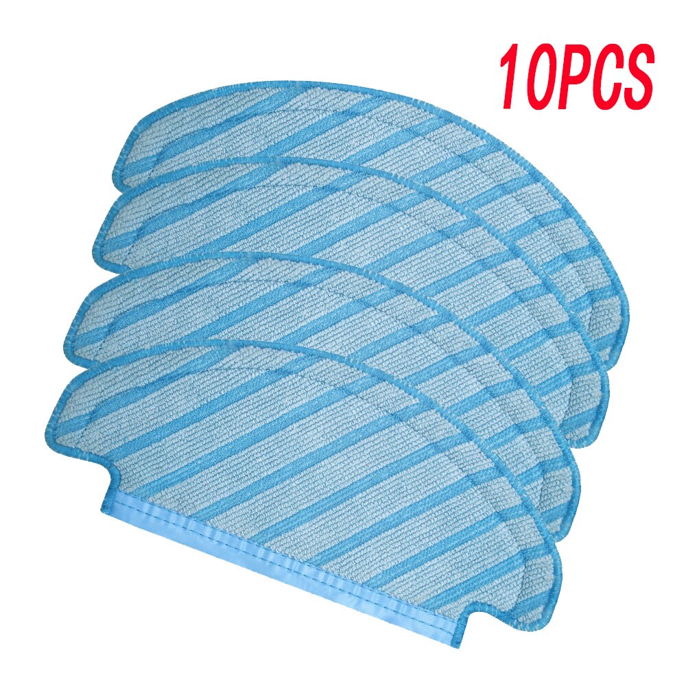 Filter Side Brush Mop Cloth Set for Ecovacs Deebot Ozmo T8 Vacuum Cleaner Parts replacement home accessories: 10pcs mop