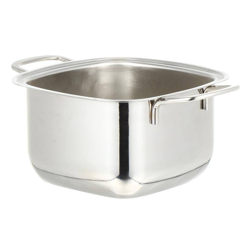 Olla de cocina de acero inoxidable, multifuncional, sin tapa, 1 ud.