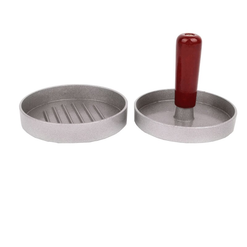 Iyounice hamburgerpress rund form aluminiumlegering 11.9cm hamburgare kött nötkött grill hamburgare press biffmaskin form kött verktyg