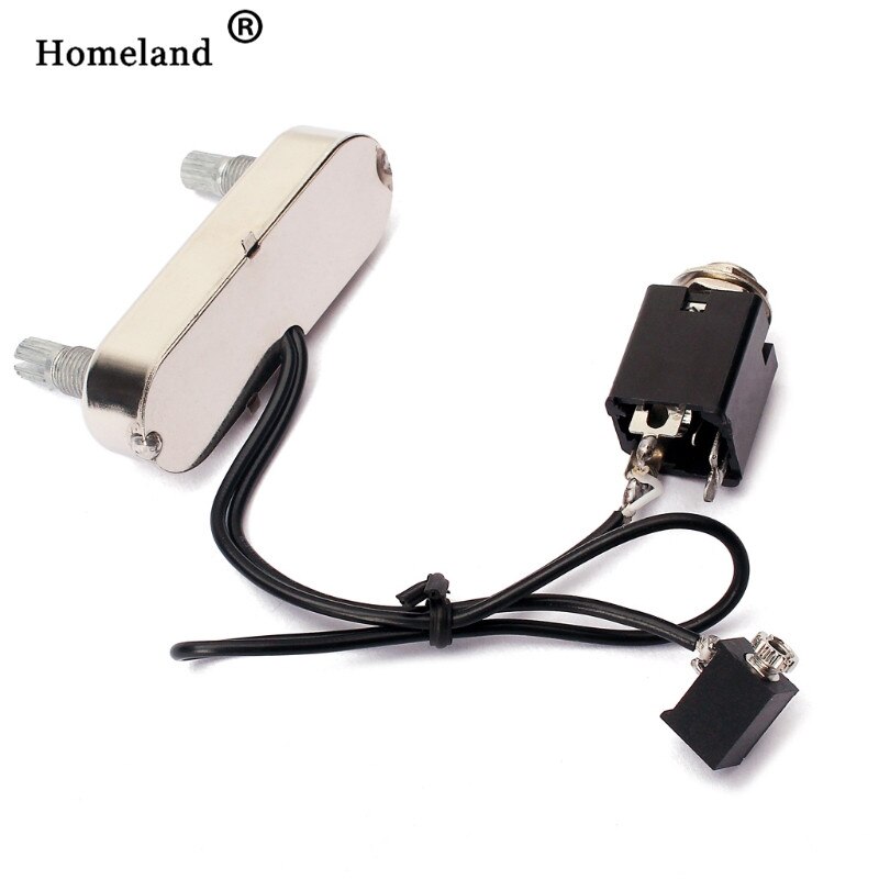 Guitar Violin pickup Accessories Guitar Violin Pickup Piezo Transducer Bridge Set with Tone Volume Knob