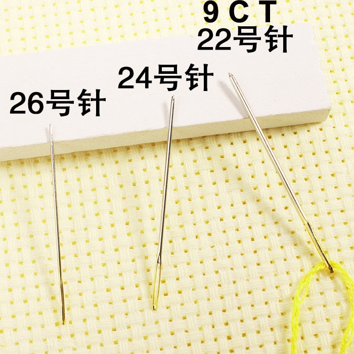 #22 9CT cross stitch needles, embroidery needles 22# 9CT, 100pcs/bag
