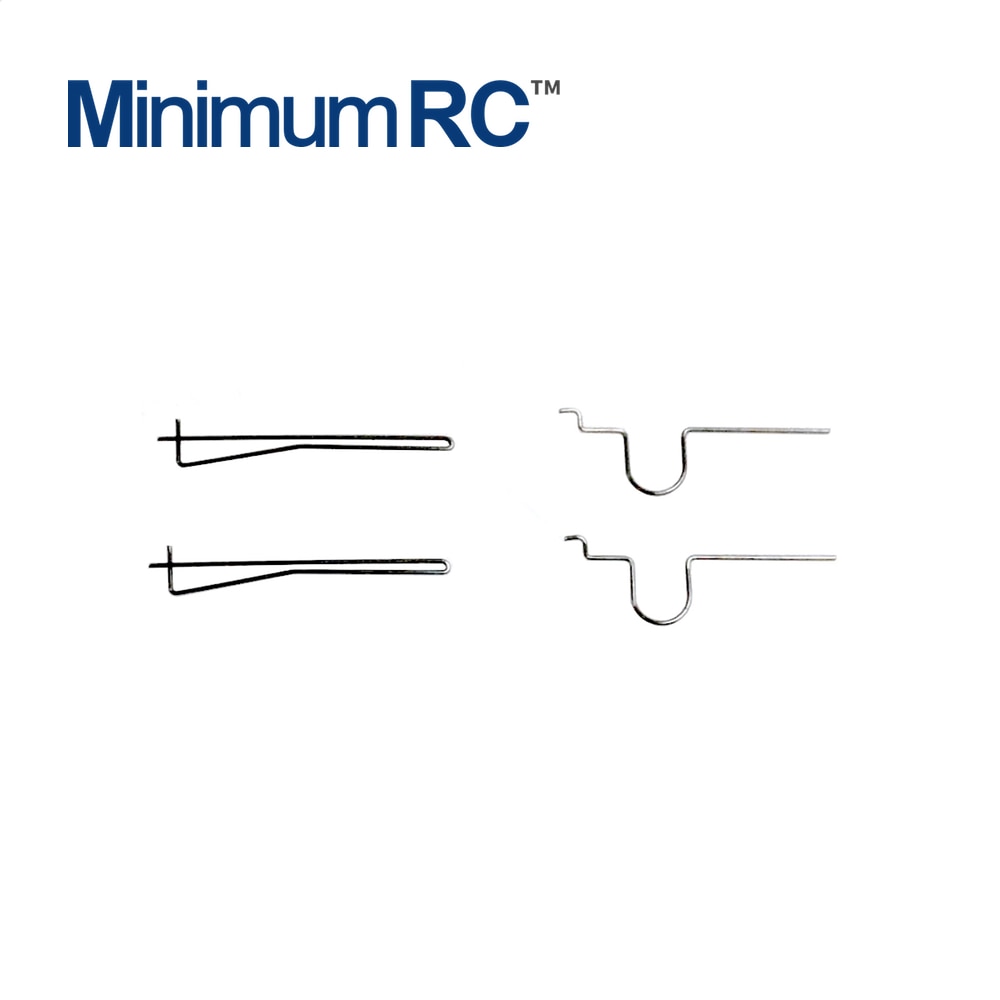 Minimumrc Stuurstang Clips 0.4 Mm Staaldraad (Prijs Voor 2 Pairs)