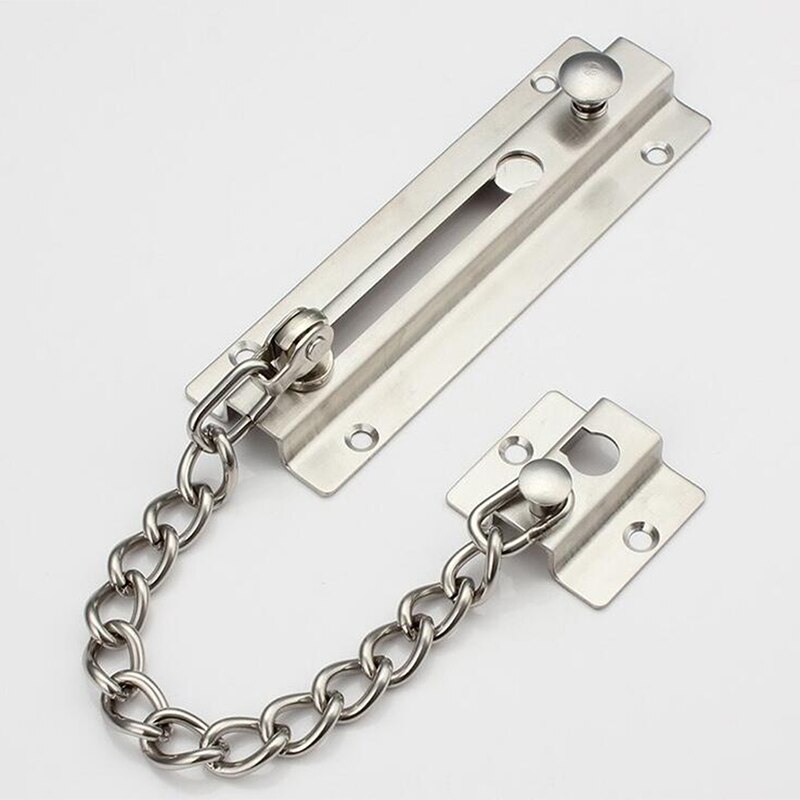 Thicken Anti-theft Chain Stainless Steel Door Bolt Door Chain Buckle Bolt Home Safety Door Lock Hotel Security Guard Bolt