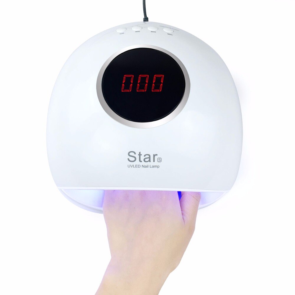 Star 5 Nail Lamp 72W LED UV Nail Machine Drying UV Gel Polish With Button Timer 33 LEDs Dual Light Manicure Nail Art Lamp