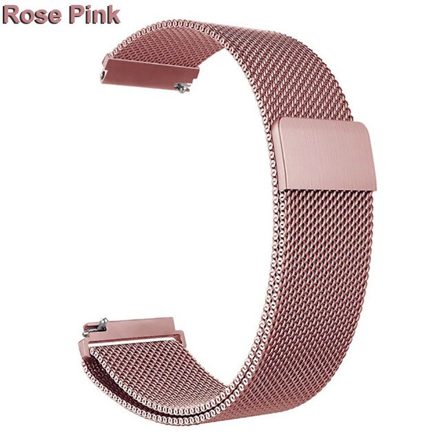 Metal Stainless Steel Band For Fitbit Versa/Versa 2 Strap Wrist Milanese Loop Magnetic Bracelet Male Lady Size Smart Accessories: 4