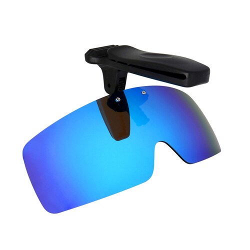 Polarized Glasses Hat Visors Sport Clips Cap Clip on Sunglasses For Fishing Biking Hiking Golf Eyewear UV400: Blue