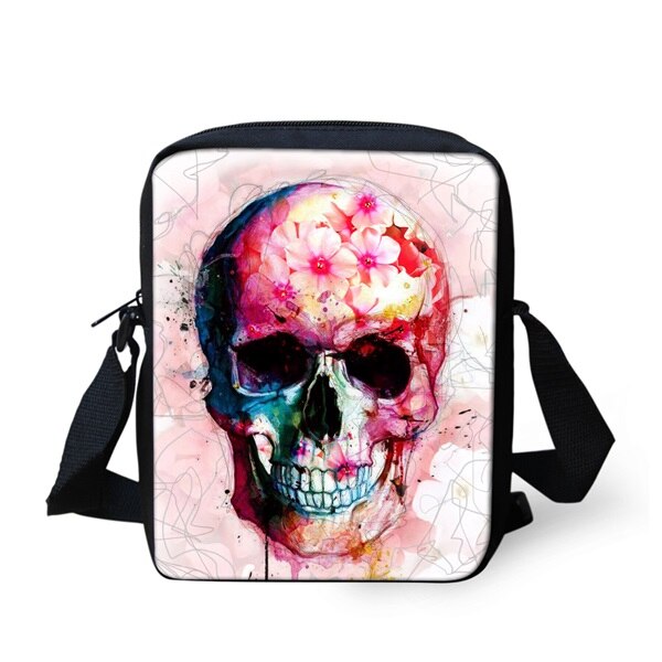 Instantarts punk graffiti kleurrijke schedel hoofd bedrukte jongen schooltassen casual kleuterschool studenten boekentassen kinderen schooltassen: Cc3528e