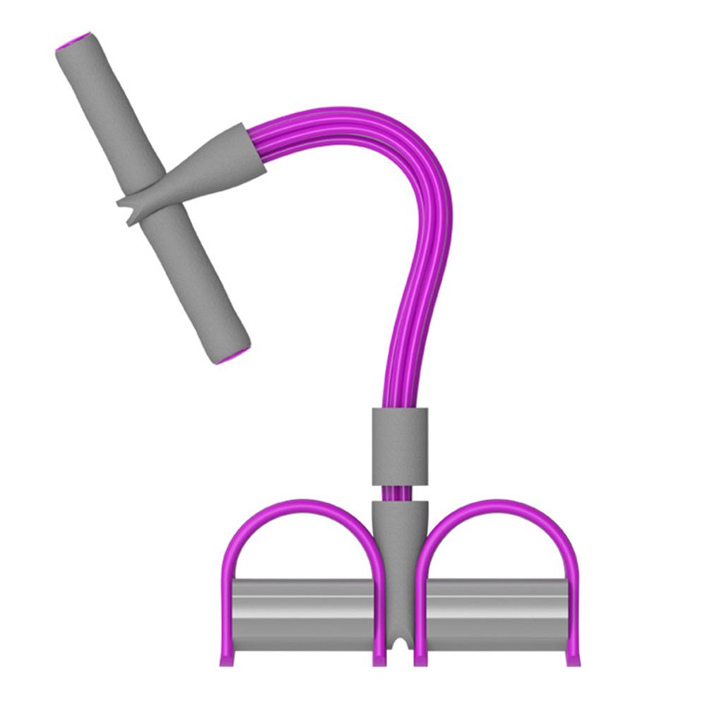 Voetpedaal Elastische Pull Touw Exerciser Roeier Buik Resistance Band Fitness Thuis Gym Sport Training Elastiekjes: Purple