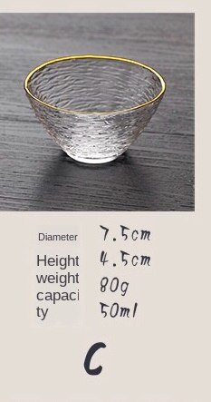 Nordisk tegning måke hamret varmebestandig glass restaurant restaurant hjemme whisky vodka glass japansk skyld kopp te kopp: C