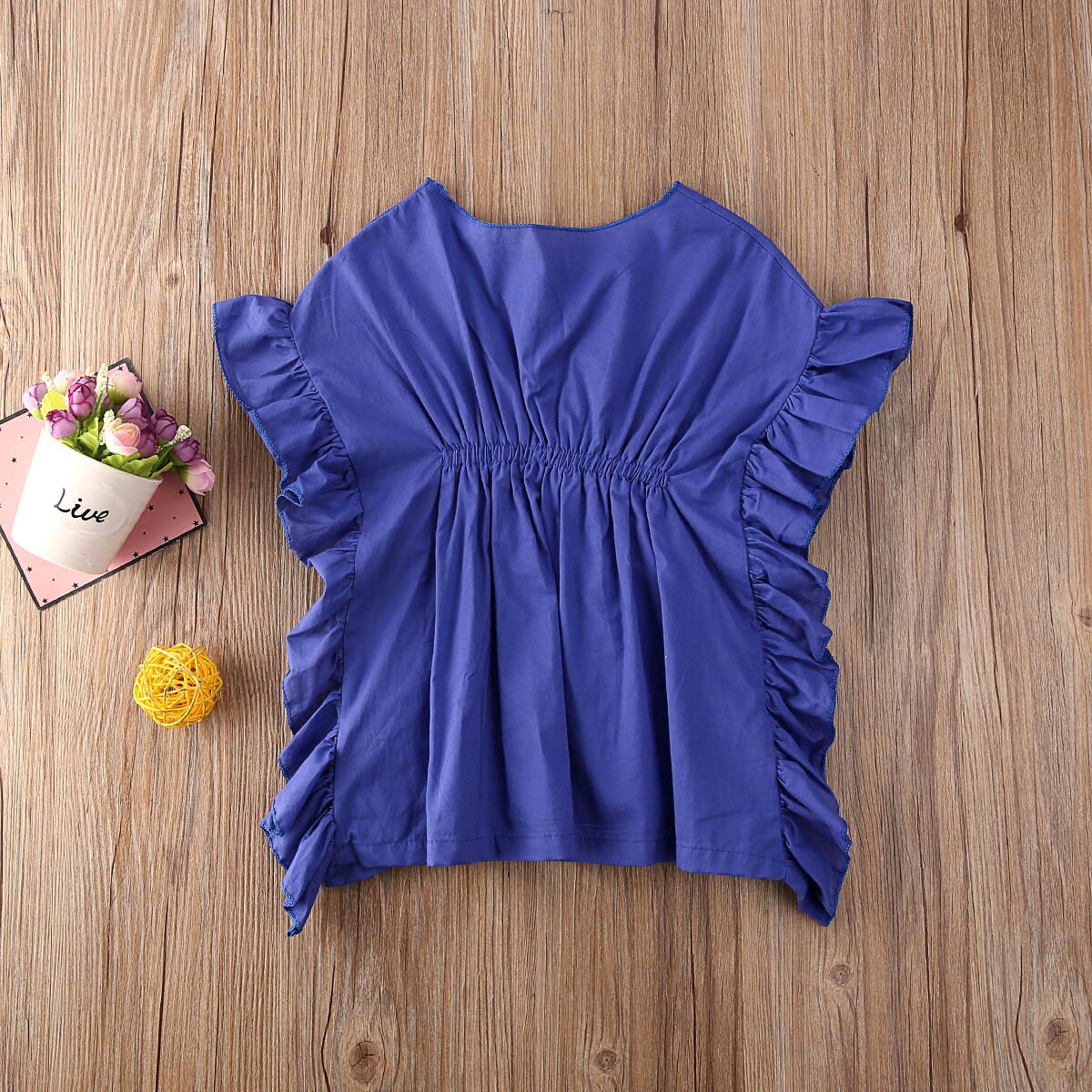 Las niñas de playa Floral ropa bebé niñas playa Vestido tipo pareo Boho blusa camisa playa cubre Top 1-4Y