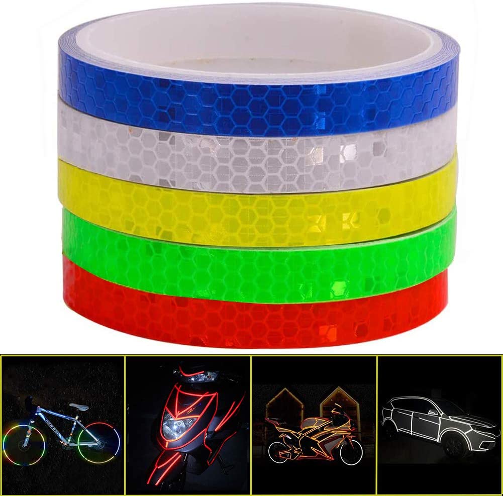 Reflective Tape Outdoor Safety Warning Lighting Sticker Waterproof Bike Reflector Tape for Car, Bicycle, Motorcycle DIY