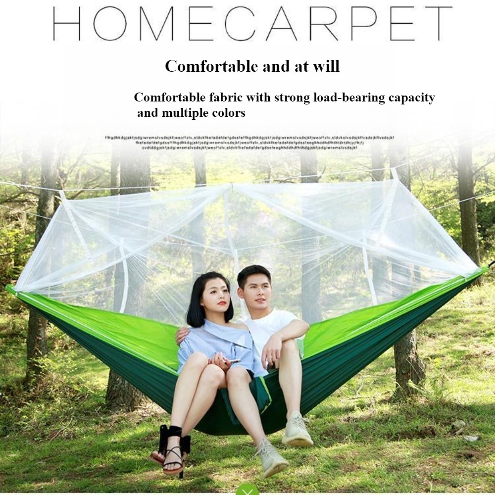 Outdoor Klamboe Hangmat Luchttent Kamperen Met Klamboe Ultralicht Nylon Dubbel Draagbaar Reizen Buiten Kamperen