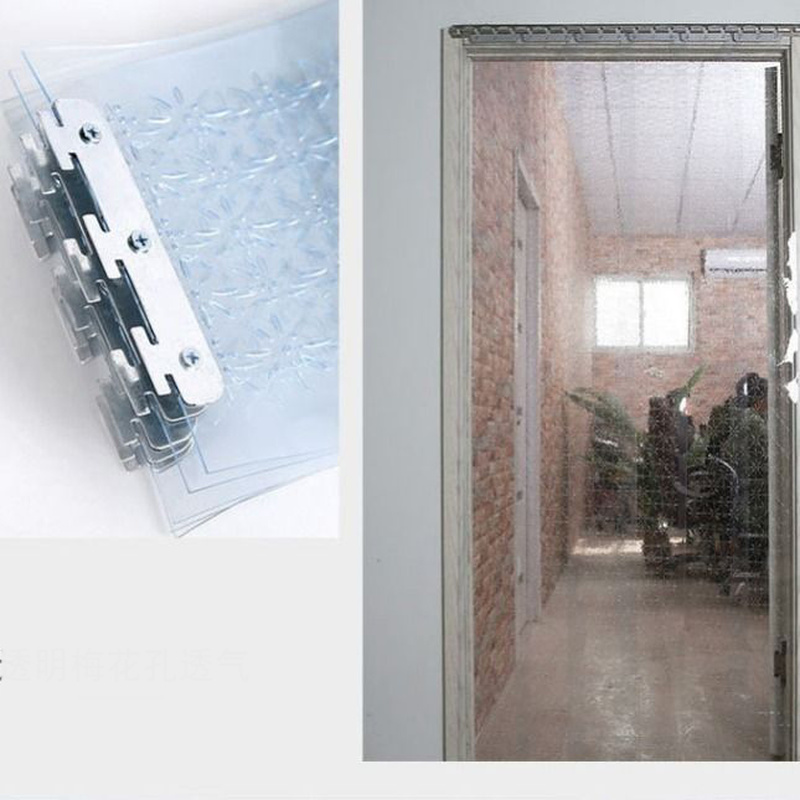 Dørskærm blødt glas pvc gardinstrimmel gennemsigtig vindtæt lager aircondition rum hjem hængende strimmel gardin vindue