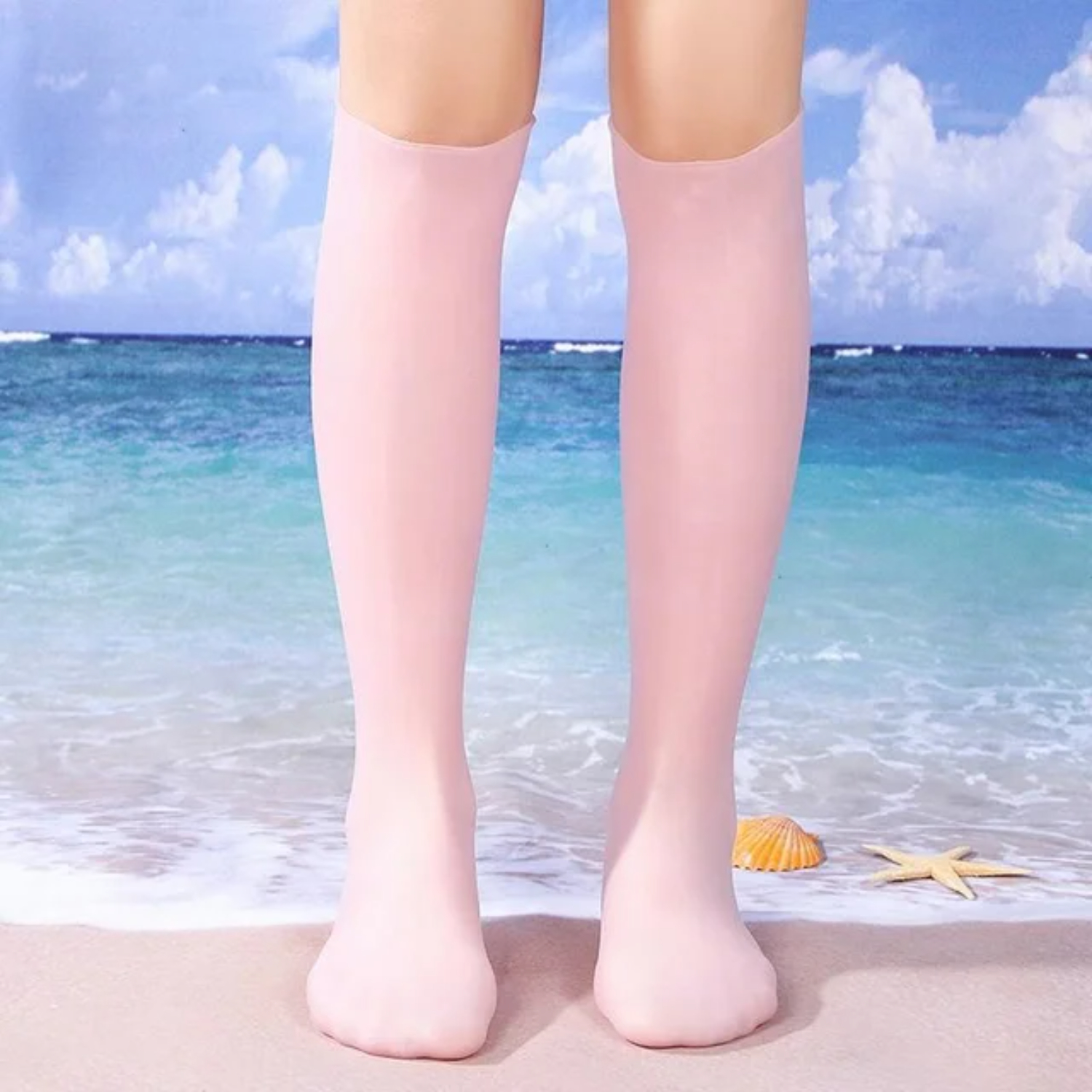 Calcetines de buceo de silicona, calcetines de natación de 3mm, cálidos, a prueba de agua, botas de agua para surf, zapatos de playa, calcetín elástico antideslizante: XS / Rojo