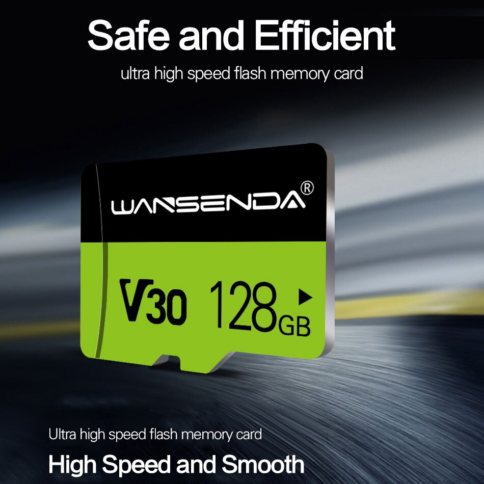 WANSENDA-tarjeta de memoria Micro SD V30 V10, 128GB, 64GB, 32GB, 16GB, 8GB, mini tarjeta TF, tarjetas de memoria completas para teléfono/tableta
