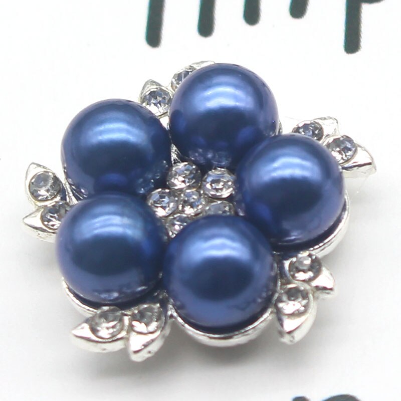 21MM guzik perłowy z kwiatkiem na odzież Diy Manualidades ozdobny kolorowy guzik do szycia Rhinestone do robótek ręcznych: 14