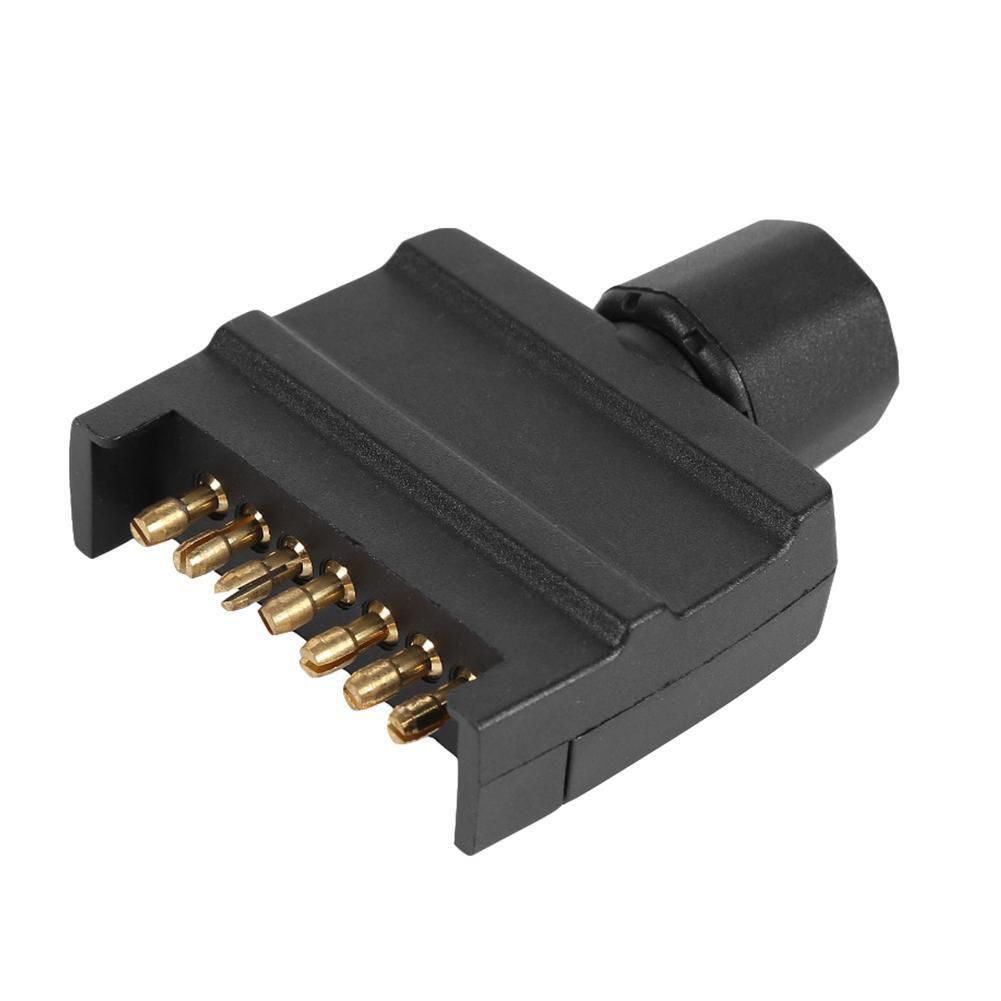 7 Pin AU Flat Plug Male Connector For Caravan Trailer Adapter Boat Quick Fit Male 7 Pins Connector Vehicle Parts & Accessories
