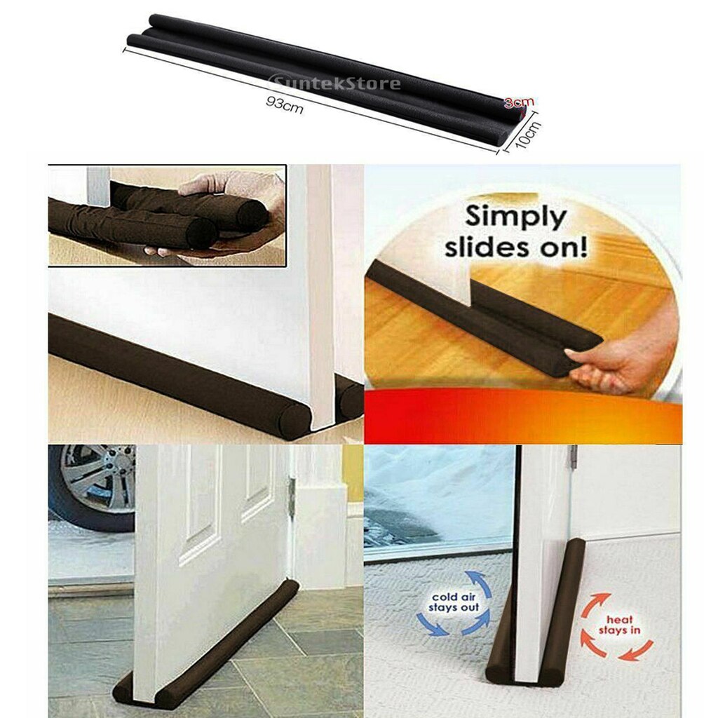 Under Door Draft Stopper Wind Air Blocker Guard Gap Heat Cold Cover Window DIY