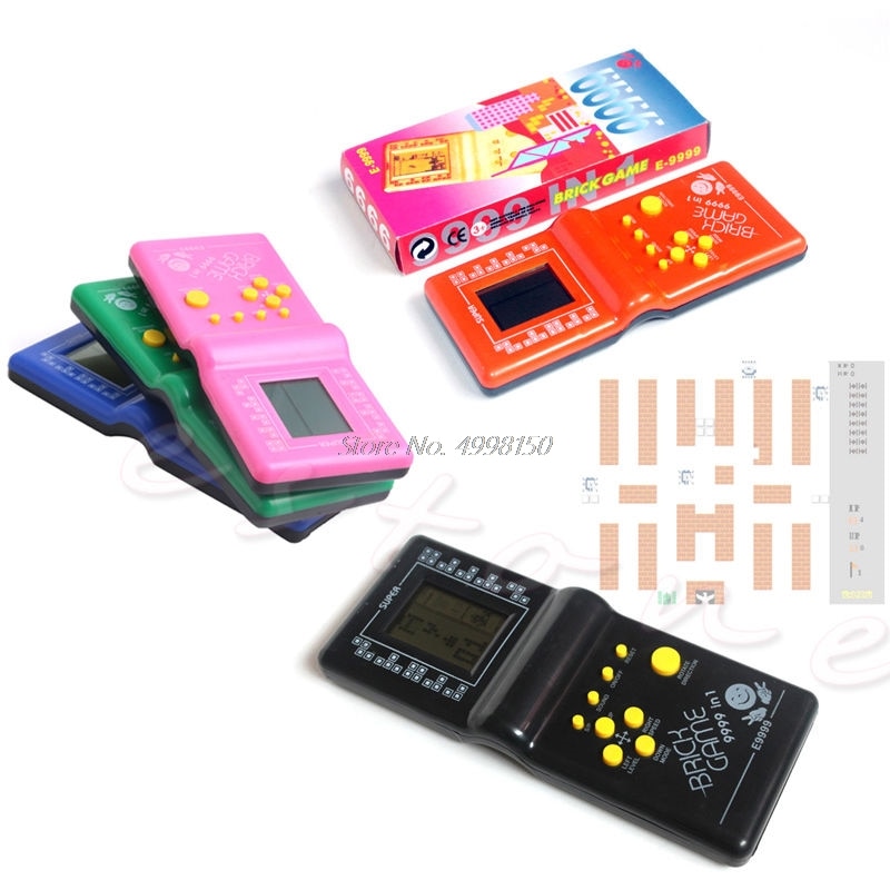 1Pc Lcd Game Elektronische Vintage Klassieke Tetris Brick Handheld Arcade Pocket Speelgoed