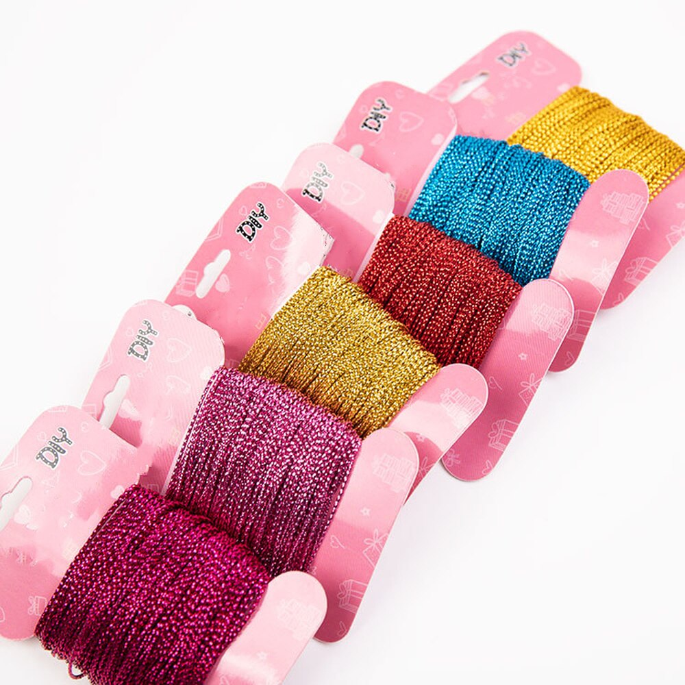 20 Meter/Diameter 1mm Gold Silver Silk Cords Rope Satin Braided Macrame Macrame Wire DIY Bracelets Making Findings Beading