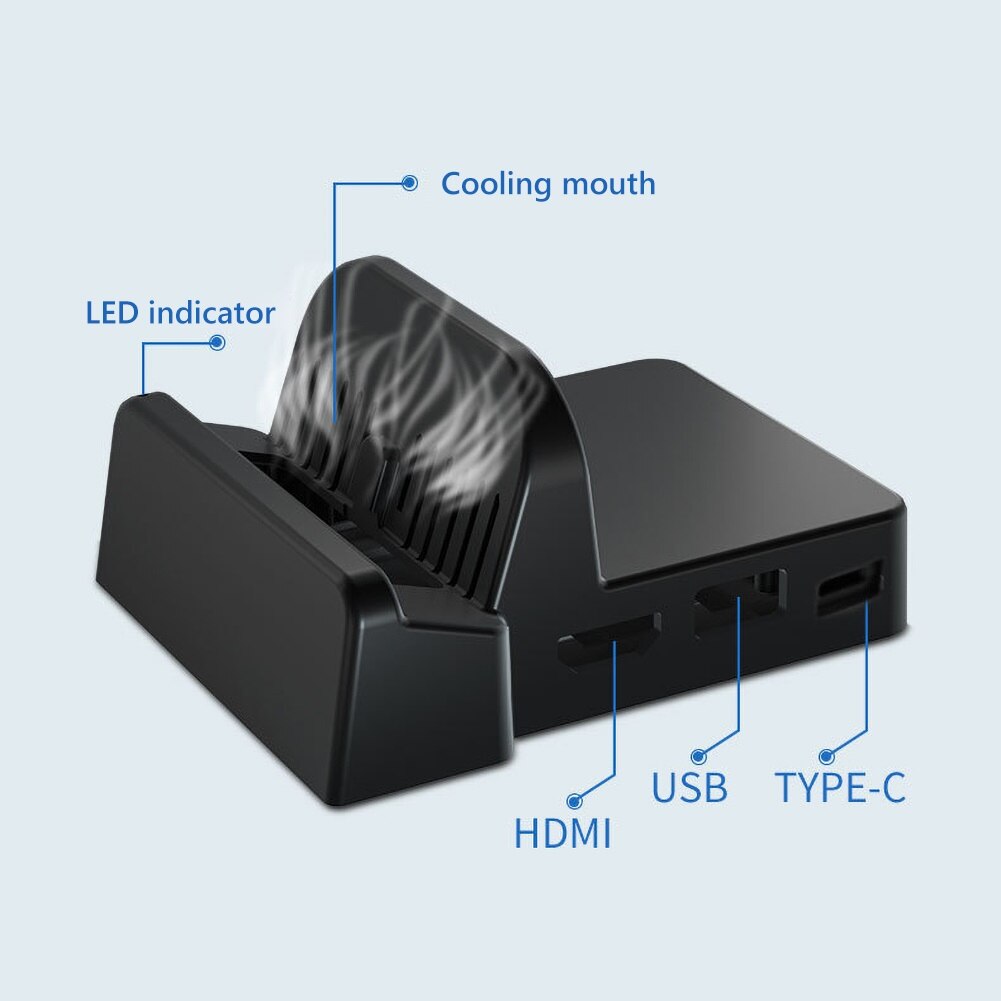 Portable Charging Stand Mini Switch Docking Station TV Converter Charging Dock Bracket Play Stand Holder For Nintendo Switch