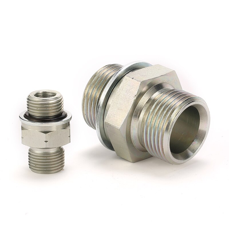 1BG Bsp Draad Met O-Ring En Ijzer Moer Hydraul Passen Fabrikanten Hydraulische Geperste Slang Adapter