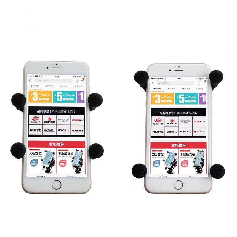 Support de berceau de téléphone portable pour téléphone portable x-grip universel avec boule de 1 pouce pour supports RAM