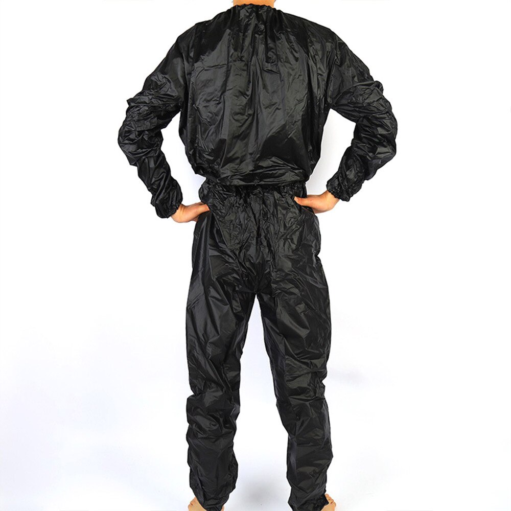 Sauna Suit Heavy Duty Fitness Gewichtsverlies Zweet Sauna Pak Oefening Gym Anti-Rip Zwart Zweet Sauna Pak Oefening gym Anti-Rip