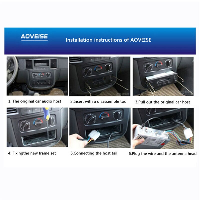 AOVEISE 12V car FM USB SD AUX IN audio stereo AV252 radio built-in 2 speakers Bluetooth handfree in dash MP3 player