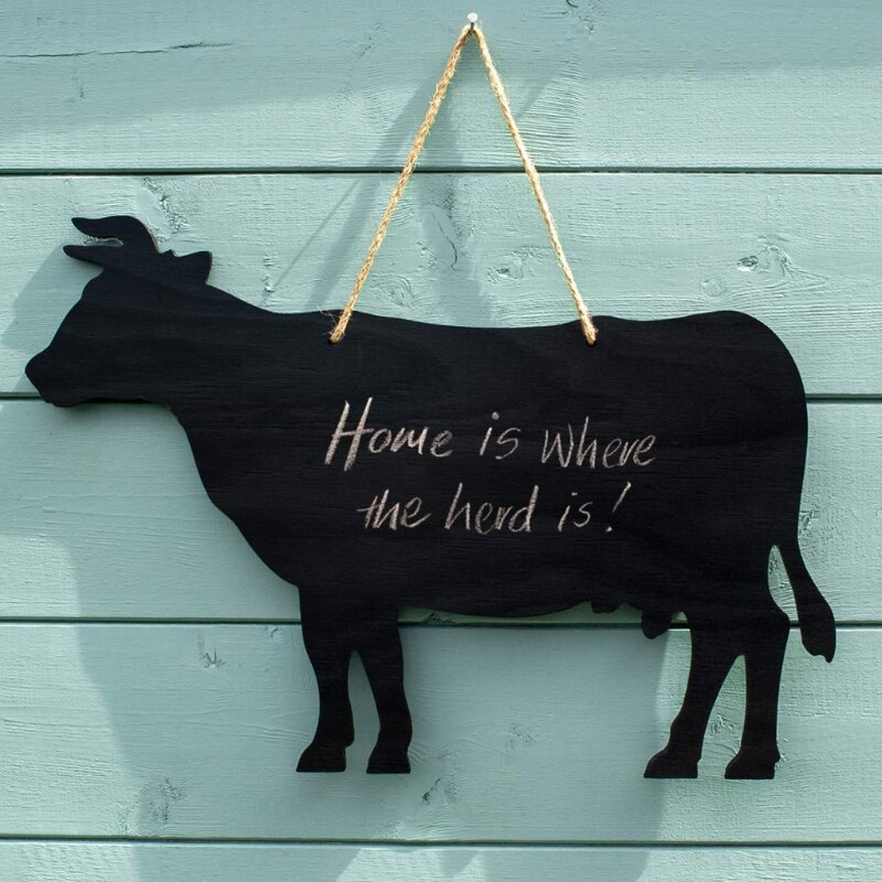 1Pcrustic Boerderij Krijtbord Dier Koe Paard Kip Varken Hout Westerse Home Decor Bericht Boerderij Keuken Schoolbord