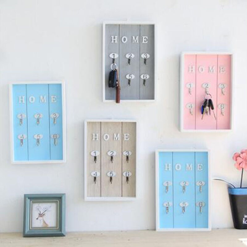Foyer Key Storage Box Restaurant Milk Tea Shop Wall Storage Rack Decoration Wall Hangings Home Decoration Key Rack