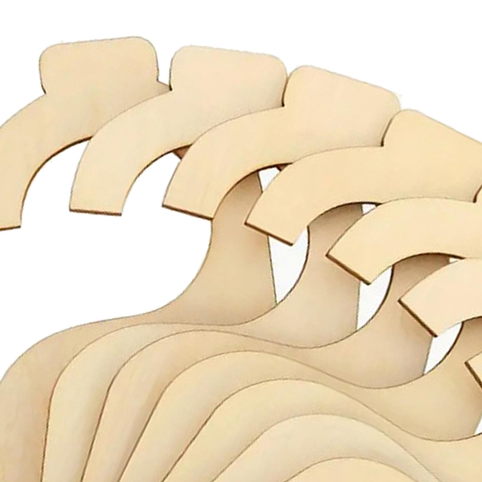 7 Pieces Wooden Clothing Rack Size Dividers Closet Rack Dividers for Department Stores Wardrobe Bedroom Closet Baby Shower