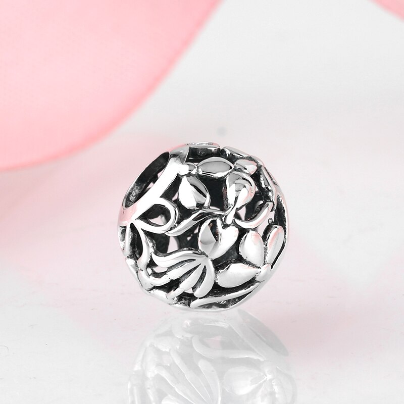 Uitgeholde meisjes en bloemen 925 fijne kralen van sterling zilver passen op originele jiuhao bedelarmband sieraden maken