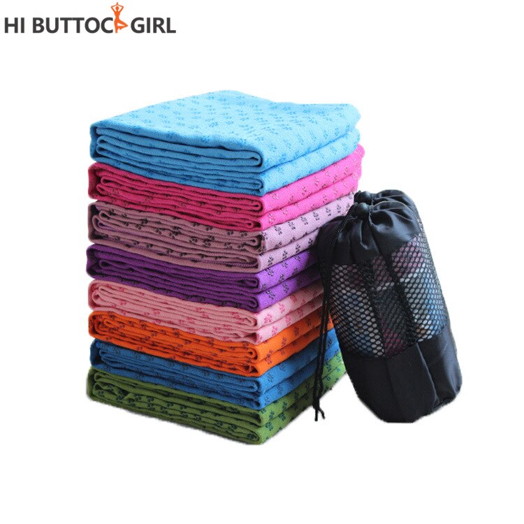 Yogamatta Handduk Miljövänlig Antiglid Hög Densitet Mikrofiber Sportstillbehör
