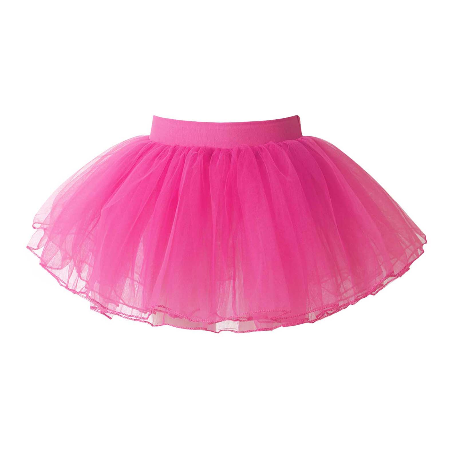 Mini jupe Tutu de danse de Ballet pour filles, 4 couches, en Tulle, tenue de bal de princesse pour anniversaire