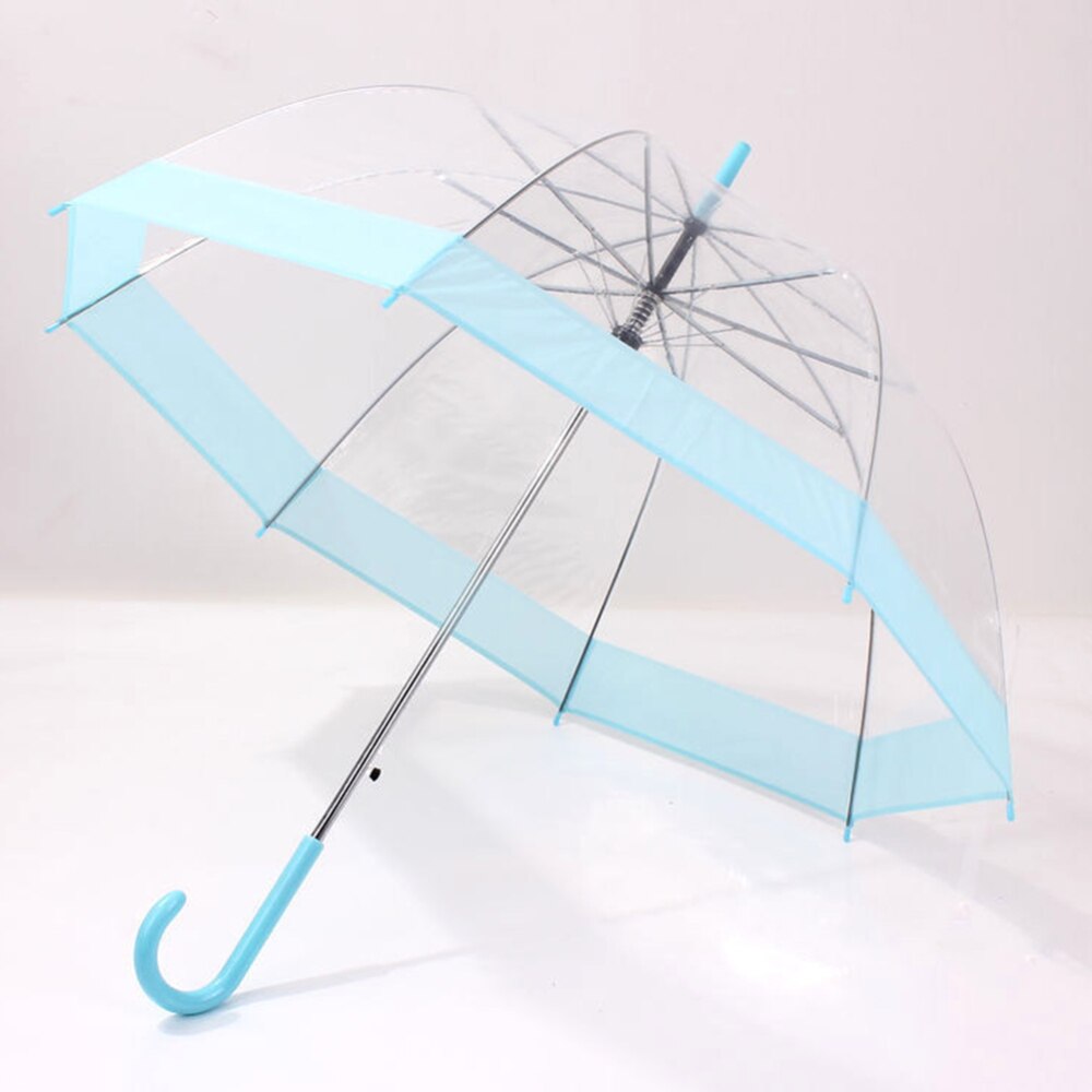 See Through Dome Umbrella Windproof Transparent Walking Mushroom Umbrellas Stylish umbrella