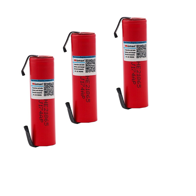 100% Origina HE2 7v 2500mah 18650 Lithium Rechargeable Battery For battery pack power tool Flashlight batteries