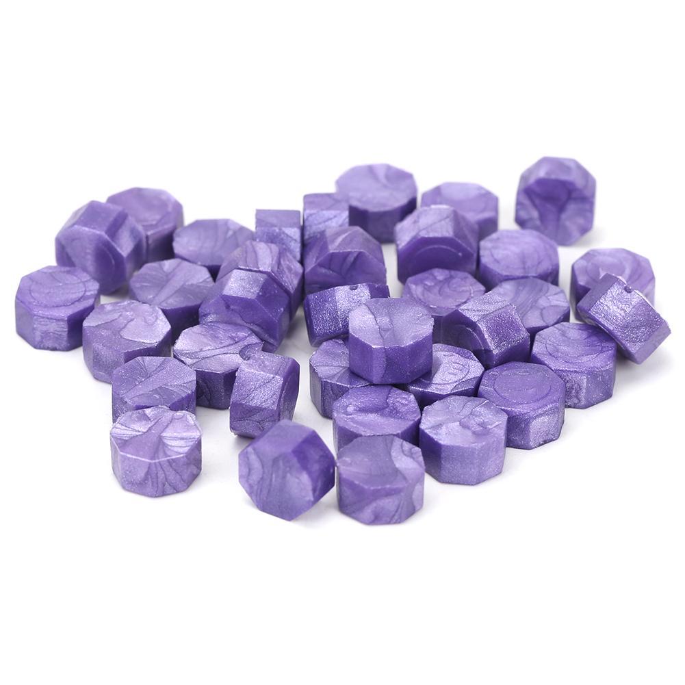 Cire à sceller Vintage en octogone perles | 60/100 pièces, perles rétro pour lettres personnelles, estampillage de douanes, accessoires décoratifs
